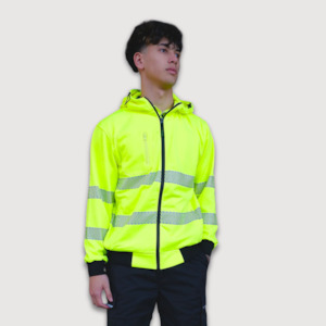 Hi Vis Outerwear: Work-Guard Recycled Hi Vis Day/Night Zipped Hoodie