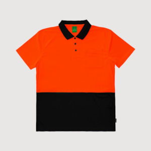 Hi Vis Knitwear: Hi Vis Recycled Short Sleeve Polo