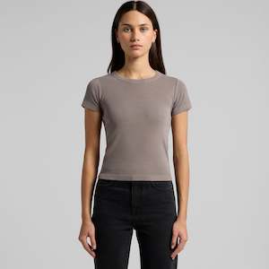 Women's Faded Organic Rib Tee - 4036