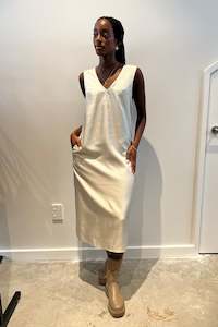 LUC | Daisy Slip Dress | Pencil Stripe