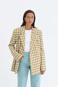 BLANCA | Samantha Blazer | Green/Yellow