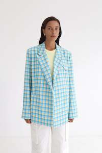 BLANCA | Samantha Blazer | Blue/ Yellow