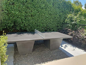 Ping Pong Table: CONCRETE ping pong / LARGE dining tables 275cm x 155cm (GRC) and stainless steel nets