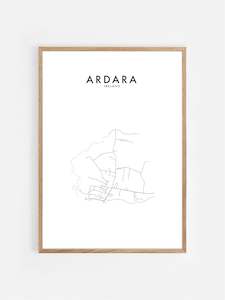 International Hometown Prints: ARDARA, IRELAND HOMETOWN PRINT