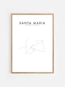 International Hometown Prints: SANTA MARIA, PAMPANGA, PHILIPPINES HOMETOWN PRINT