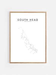 International Hometown Prints: SOUTH HEAD, NZ HOMETOWN PRINT