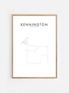 International Hometown Prints: KENNINGTON, NZ HOMETOWN PRINT