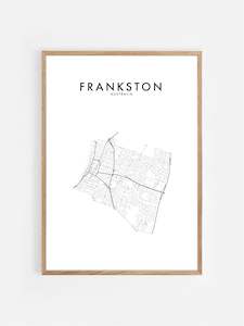 International Hometown Prints: FRANKSTON, AUSTRALIA HOMETOWN PRINT