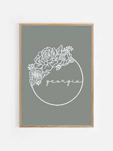 Frontpage: GEORGIA NAME PRINT