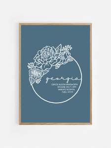 Frontpage: GEORGIA BIRTH DETAIL PRINT