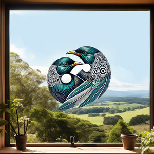 Products: SPECIAL - Tui 'Aroha' decal - 40 x 40cm