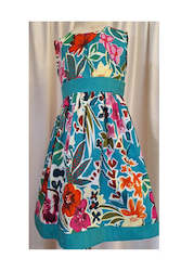 Girls  Cotton Dress -  Tropical