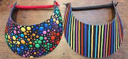 Sun Visors - Bubbles and Stripes