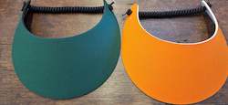 Accessories: Sun Visors - Forest and Orange