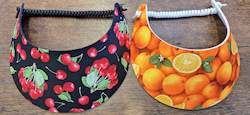 Accessories: Sun Visors - Cherries and Oranges