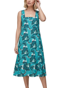 Dresses: Tropicana Dress -Aqua Blu