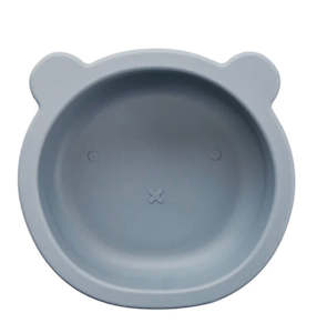 Baby: Silicone Suction Bear Bowl | Steel