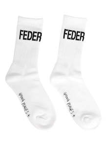 Bags: Logo Socks White 2PK