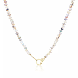 Products: BEADED BLUE OPAL 18-carat gold and diamond necklace Lulu's Collective