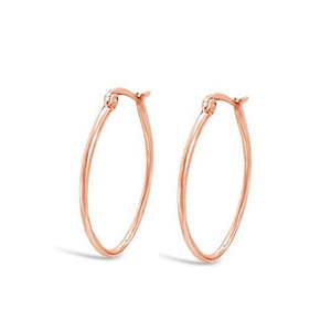 Accessories: Hooplah Oval  Earrings - FABULEUX VOUS