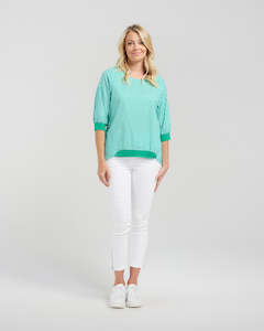 Best Sellers: Taylor Top - Green Check - SEDUCE