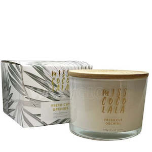 Gift: Coconut Wax Candle Fresh Cut Orchids 300g -WAXGLO