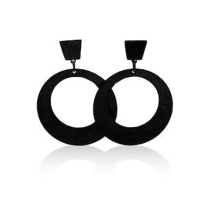 Circula Earrings with Square Stud - FABULEUX VOUS