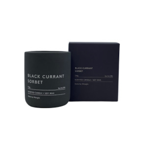 Soy Wax 114g Candle in Slate Vessel (Black Currant Sorbet) - WAXGLO
