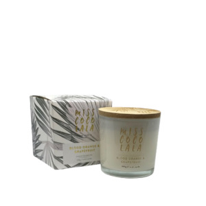 Waxglo: Miss Coco Lala Coconut Wax Jar Candle 100g (Blood Orange & Grapefruit) - WAXGLO
