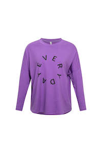 Tops: Everyday Top Purple - LEMON TREE