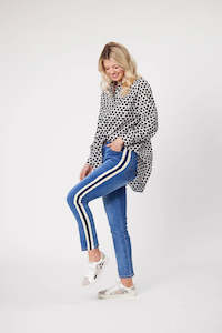 Lorna Denim Pant - LEMON TREE