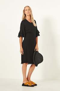 Lurdes Dress - Black - LEMON TREE
