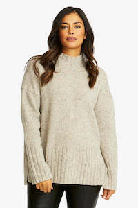 Knitwear: Daphne Pullover - Oat - PING PONG