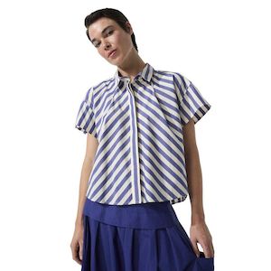 New Arrivals: Cropped Stripe Shirt - MARCO POLO