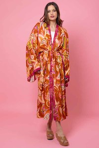 New Arrivals: Livi Kimono - Rust Paisley- CHARLO