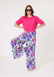 Pants: Massima Pant - Floral - LEMON TREE