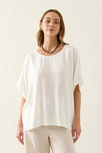 Ingrid Relaxed Top - Lotus - ISLE OF MINE