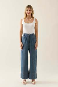 Sofie Denim Pant - ISLE OF MINE