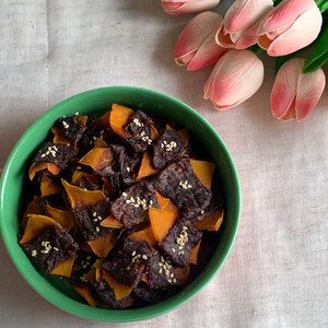 Beef Warpped with Pumpkin/Carrot Lummy Pet Bakery