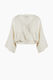 Crinkle Balloon Sleeve Top