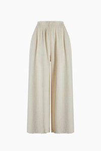 Crinkle Palazzo Pants