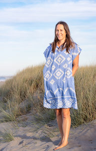 Products: Adult Hooded Poncho Blue
