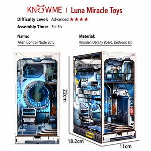 3D Puzzles: MONI Spaceport Wooden 3D Book stand