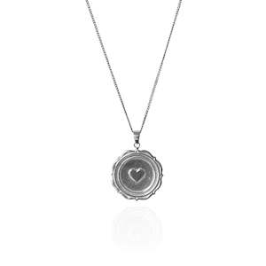 SERENA 'LOVE' NECKLACE PENDANT - SILVER