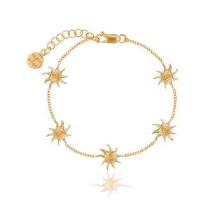 Neri x Luna & Rose - Celestial Sun Anklet - Gold
