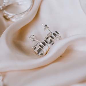 CELESTE HOOPS - SILVER