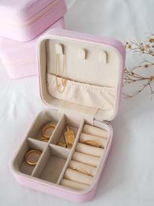 The Jessie Jewellery Travel Case - Blush