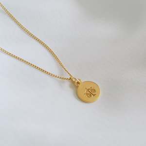 Libra Mini Zodiac Necklace - Gold