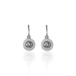 Gifts Under 200: Aquarius Mini Zodiac Hoops - Silver
