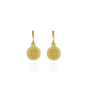 Gifts Under 200: Virgo Mini Zodiac Hoops - Gold